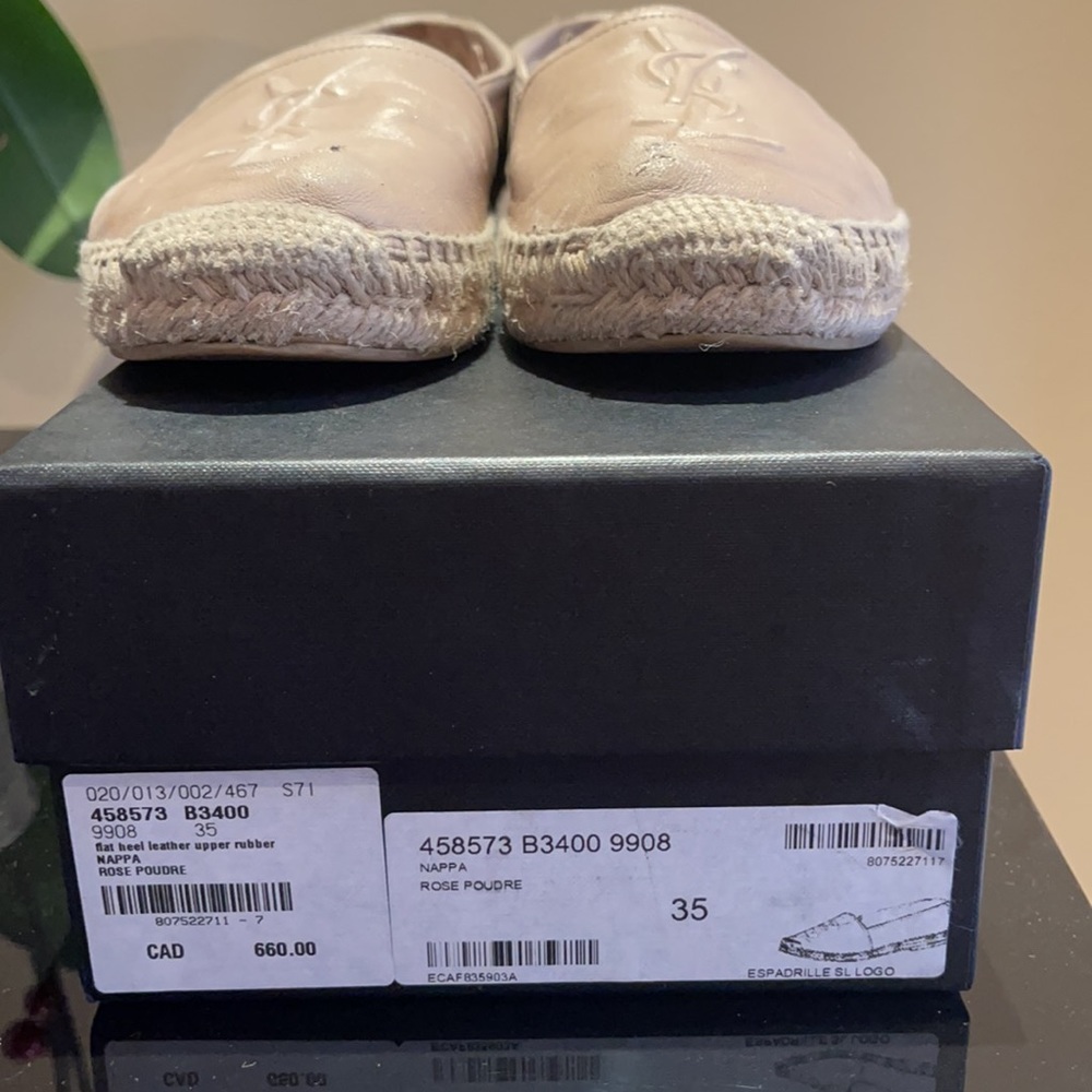 💯 Authentic YSL flat heel Nappa - Picture 2 of 5